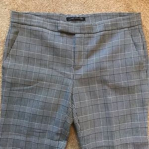 Zara Checkered Flare Trousers